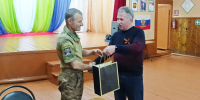 В Большой Екатериновке встречали бойца спецоперации - Газета Аткарская газета